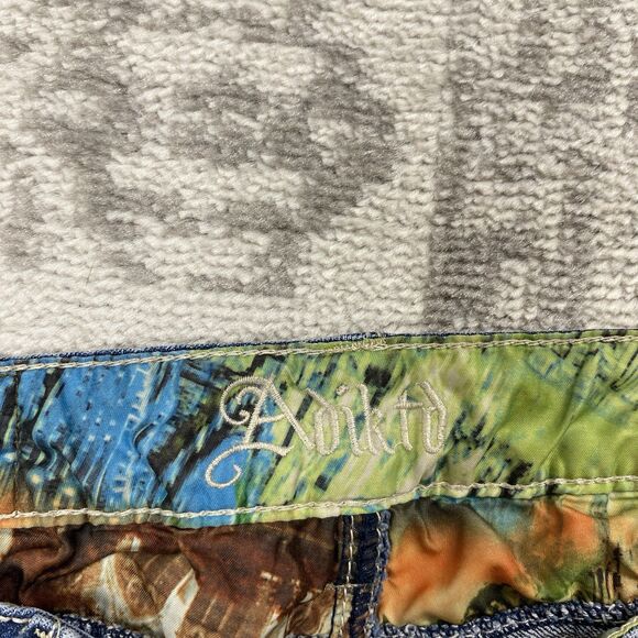 Adiktd Jeans Women's Embroidered Blue Denim Medium Wash Straight Leg Size 8 W30 - Picture 4 of 7